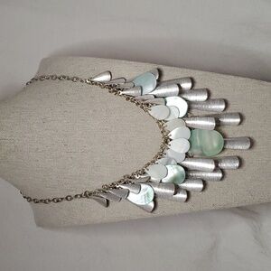 Talbots Mother of Pearl Bib Necklace